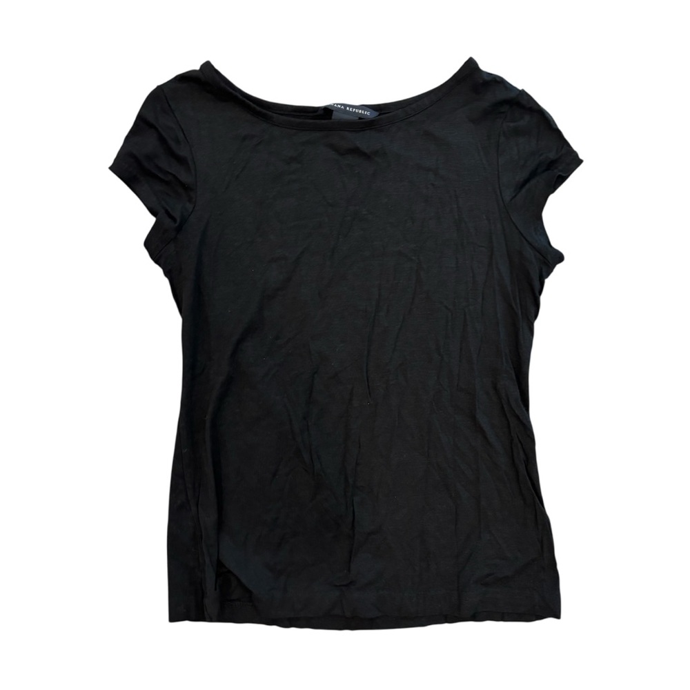Banana Republic Black Short Sleeve Tee